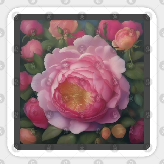 Vintage Rose Sticker by OVP Art&Design